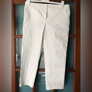 White Capri Ladies Pants